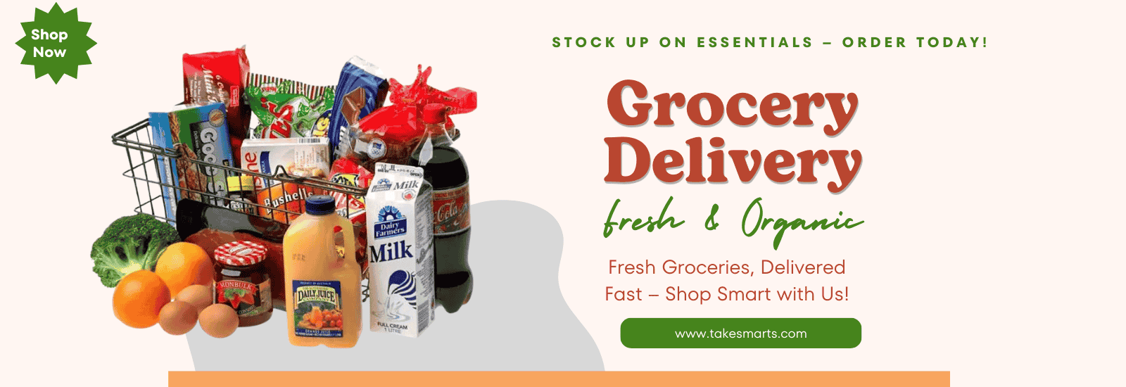 Banner Grocery Delivery Fresh & Organic